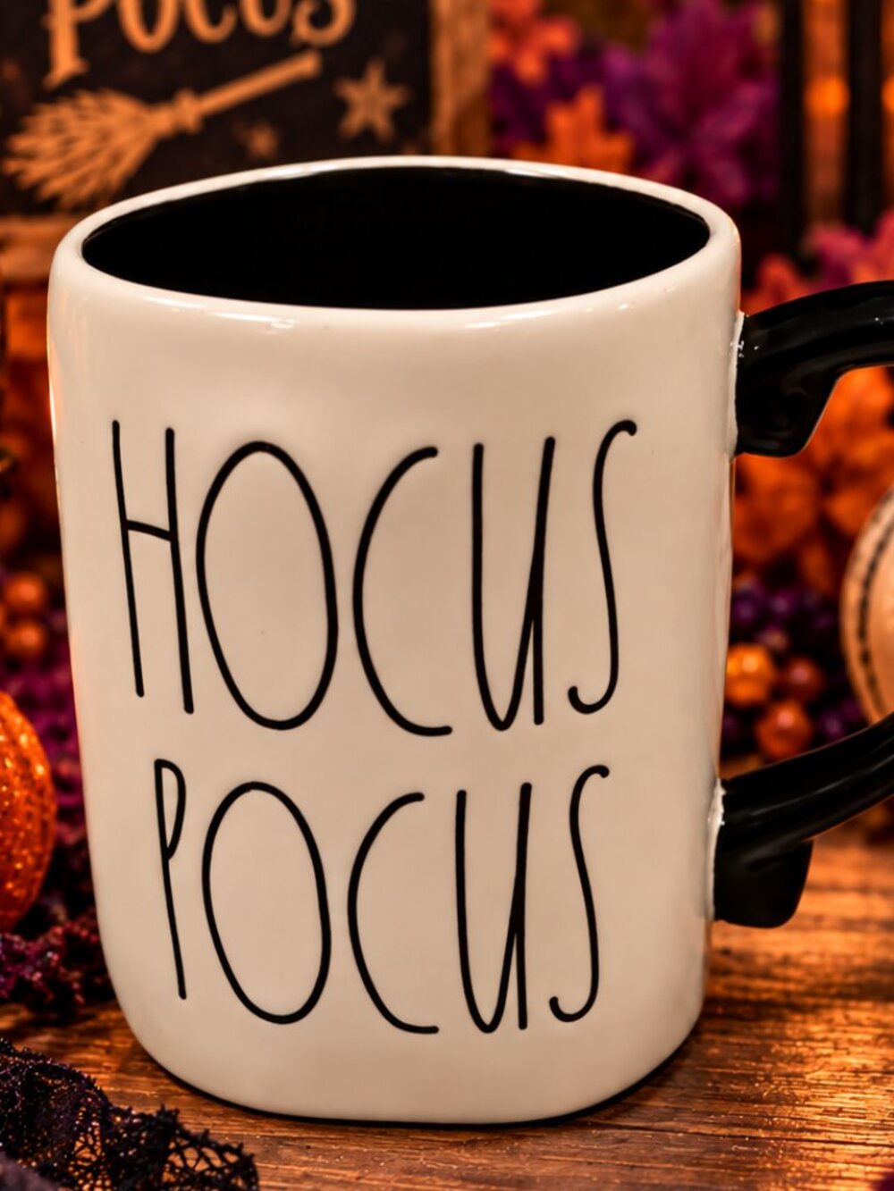 RAE DUNN Hocus Pocus Halloween Collection Mug Witch Decor by Artisan Magenta NEW - Picture 2 of 9
